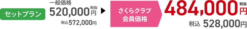 さくらクラブ会員価格（花祭壇の一日葬）